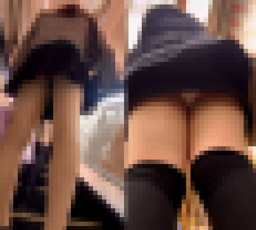 ミニスカパンチラ美女2人セット②　サンプル画像2