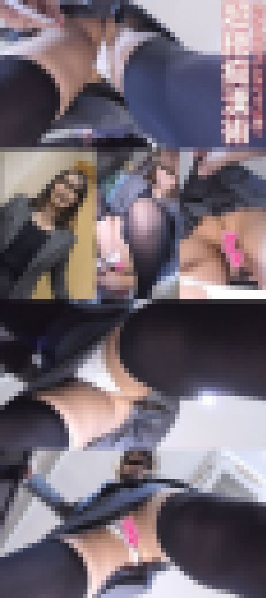 【ホテルウーマン逆さ撮り02】逆さパンティ撮り！紐を解く高度テク痴漢！さりげないスカートめくり術）　サンプル画像1