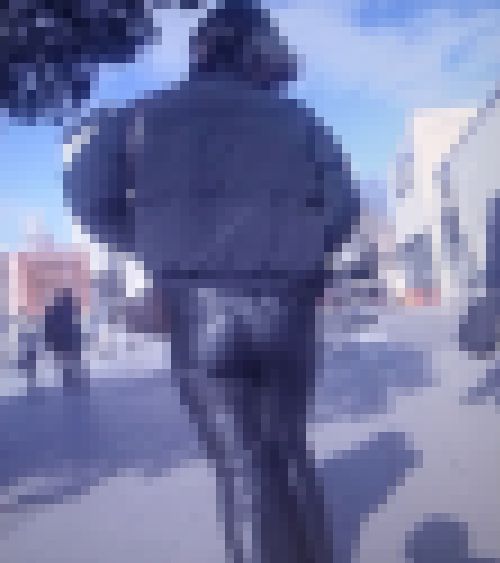 エロカッコイイお姉さん系の美女がレザーパンツ履いて美巨尻パンパンにパツらせて歩いてるよ　サンプル画像1