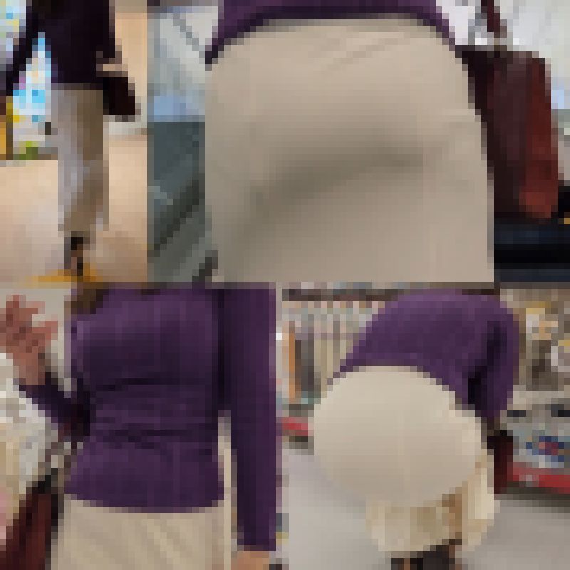 【マーメイドスカート】風俗で働くデカ尻の人妻さんのお買い物 サンプル画像