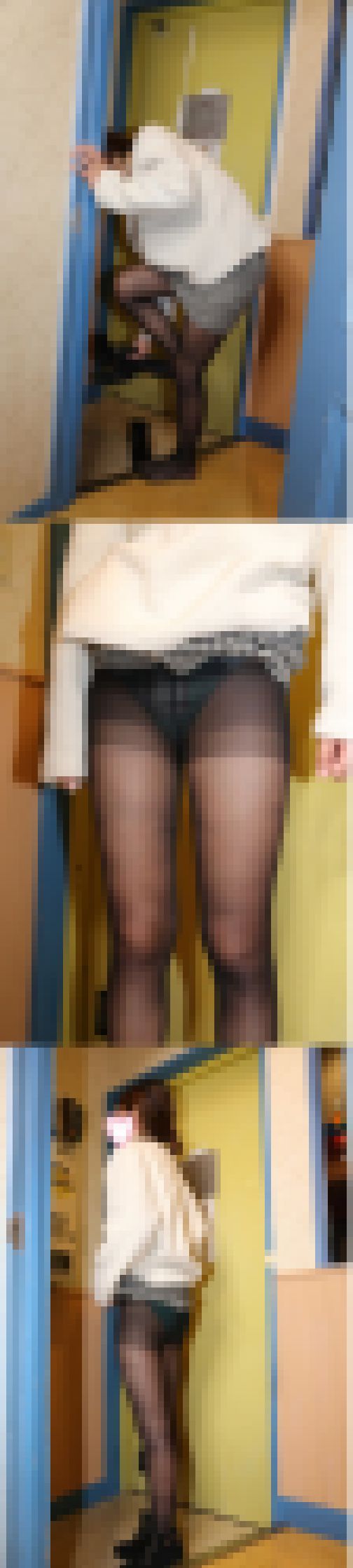 性転換済み☆完全に女の子になっちゃいました💛②（肌色ストッキング＋フェラ+黒タイツ）１００枚　サンプル画像2