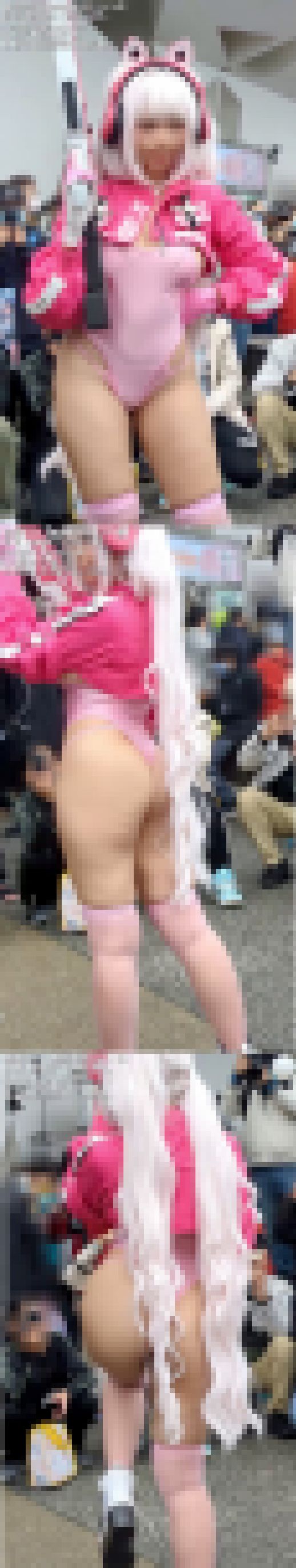 【デカ尻丸見え♡】オカズになります勝利の女神レイヤー！騎乗位ポーズで尻穴見えちゃう大ピンチ！？【ケツデカ女ϖ　サンプル画像1