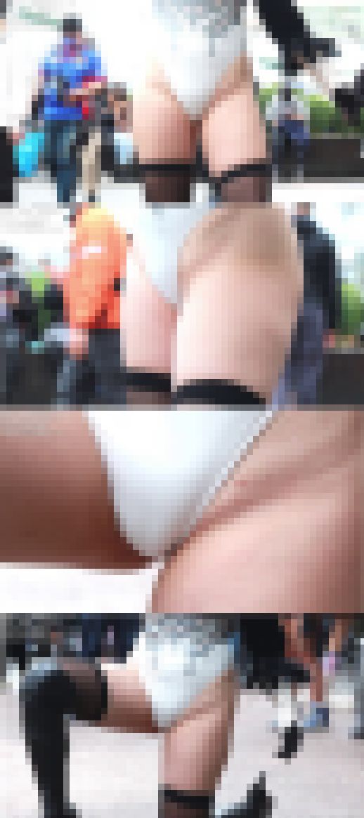 【変態レオタードコス♡】股間もデカケツも露出しまくり♡バックで突きたい最強のムチムチ2Bレイヤー様【美尻　サンプル画像1