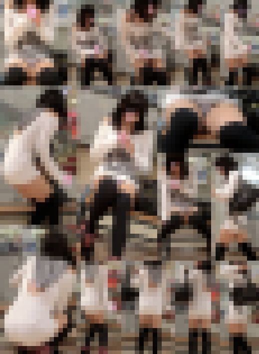 萌えカワなニーソ娘のお顔もパンツもたっぷり盗撮!最後に気付かれ修羅場な極上対面パンチラ~FHD動画 サンプル画像3