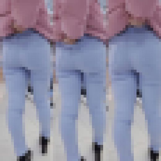 【カラーデニム】お尻の形が丸分かりなぴたぴたデニム金髪ギャル サンプル画像3