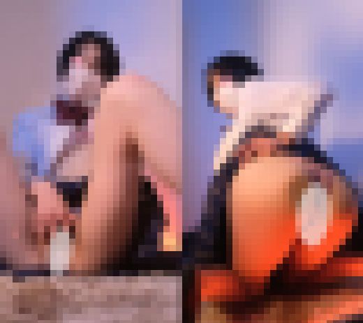 陸上部●Kの引き締まったエロボディ。貧乳を押し当て四つん這い見せつけ。青チェ/食い込みでマンコが丸見え【J●見学店潜入3】 サンプル画像2
