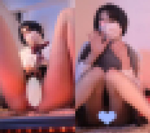 陸上部●Kの引き締まったエロボディ。貧乳を押し当て四つん這い見せつけ。青チェ/食い込みでマンコが丸見え【J●見学店潜入3】 サンプル画像3