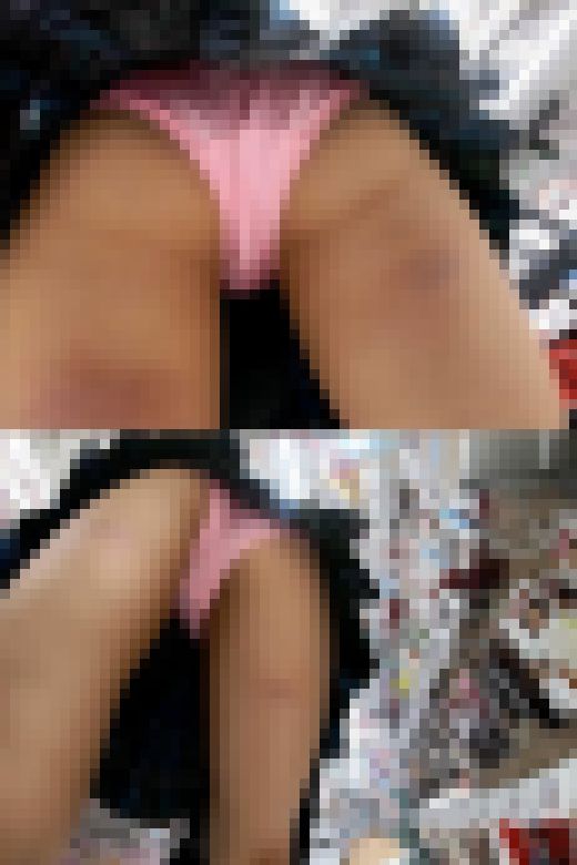 美人系青チェＫのピンクパンツを接写しまくった件　サンプル画像1