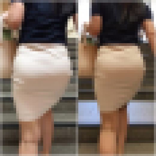 「Tバックで出社するキャリアウーマン」　サンプル画像1