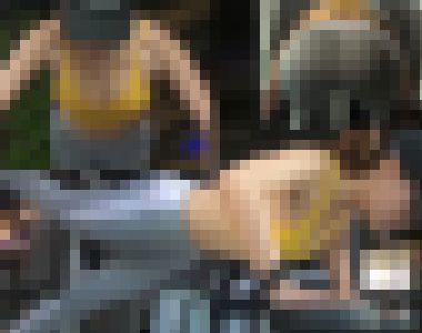 【フルセット】ジムで巨乳と美尻を揺らす美人 サンプル画像