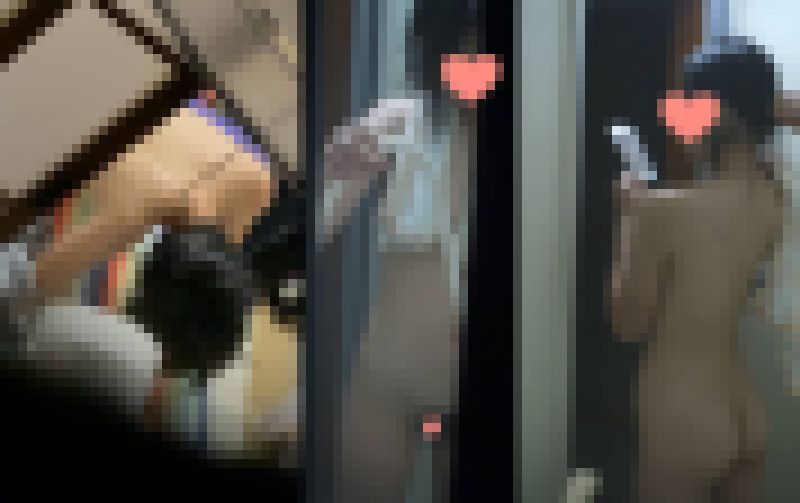 バックで突かれているかと思うほどの動き！スレンダー女子大生の可愛い微乳とウニのような陰毛。。 サンプル画像