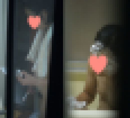 バックで突かれているかと思うほどの動き！スレンダー女子大生の可愛い微乳とウニのような陰毛。。　サンプル画像1