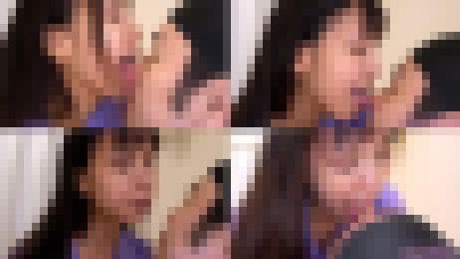 【舌フェチ唾フェチ】宮崎リンのエロ長い舌でリクエスト顔舐め　サンプル画像1