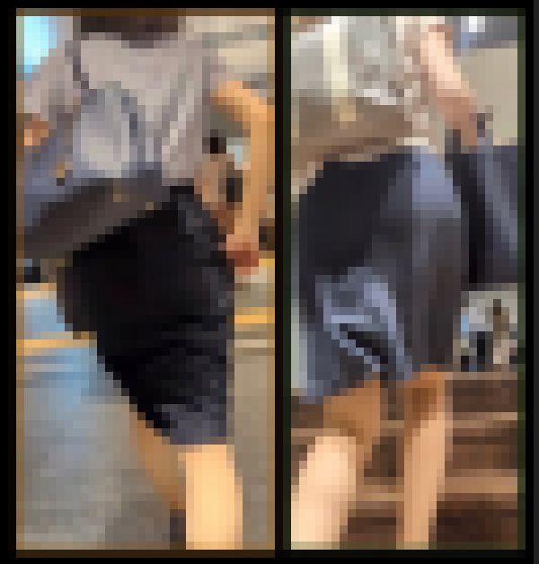 2人の魅力的な夏服タイトスカートOL…衝撃の階段登り！ サンプル画像