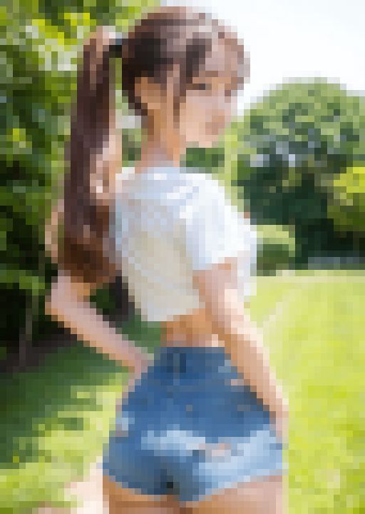 はみ出る尻肉画像集～ホットパンツの女神たち～ サンプル画像