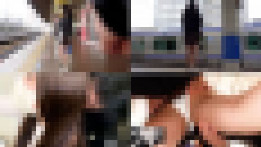 【電車痴漢 #35】《新社会人は美巨乳輪》社会人一年目の幼顔ピンクデカパイ娘を電車内で貪り倒して最後は子宮に発射で「精子在中」　サンプル画像1