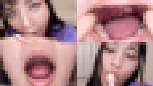 【口内フェチ】宮崎リンのマニアックな口内観察・口内フェチプレイ！【丸吞み】　サンプル画像1