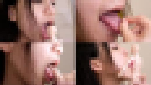 プレミアム版付き！宮崎リンのマニアックな口内観察・口内フェチプレイ！【口内フェチ】【丸吞み】　サンプル画像1