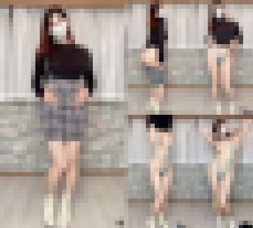 私服の下に変態水着💕(1分16秒) サンプル画像