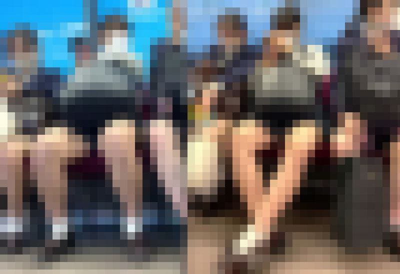 行儀の悪い肉感ミニスカ脚 サンプル画像