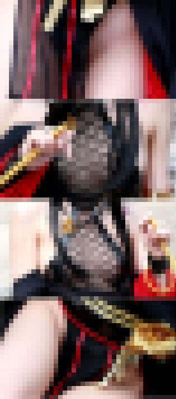 【剃り跡♡】ハイレグ忍者の股間は隙だらけ♪拡大したらえっちなものが撮れました【鼠径部♡】　サンプル画像1