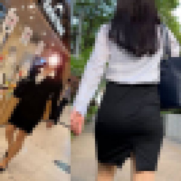 4K 対面パンチラゲット！リクスーJD？のむっちり尻を粘着撮（帰り） サンプル画像