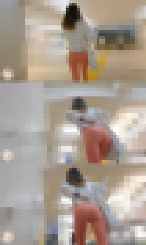 【FHD高画質】 ピンクヨガパン Tバック付き　サンプル画像1