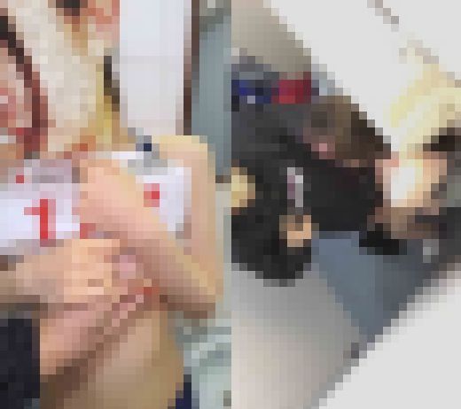 陸上女子痴漢④　女子200mハードル関東地区予選会出場＜競技場トイレで生挿れブッかけチカン＞　サンプル画像2