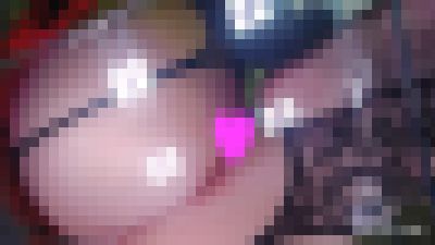 【透明椅子】マイクロフレアミニ＆白色紐Tバック　サンプル画像3