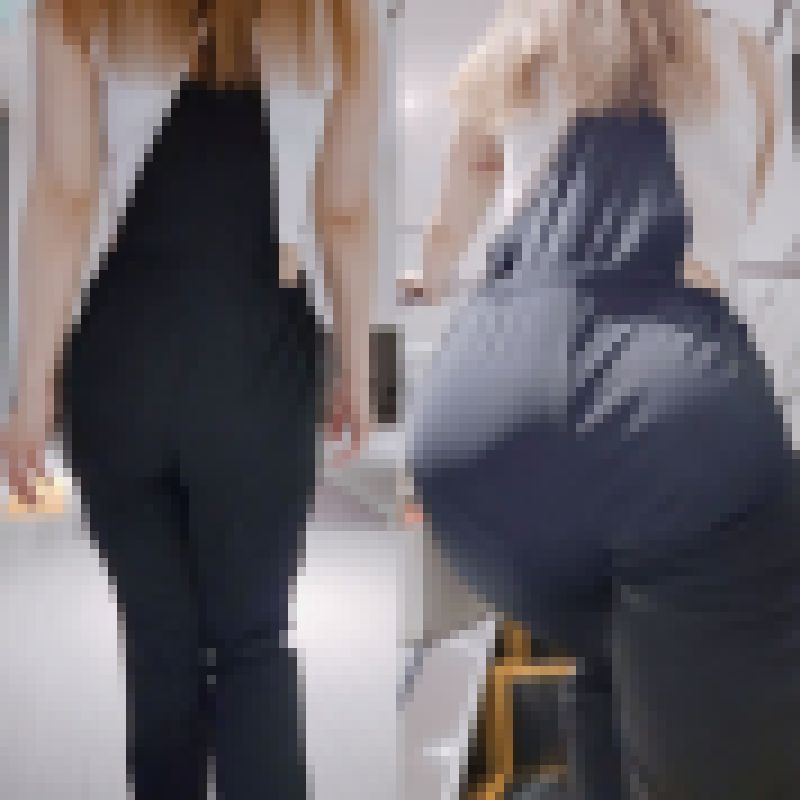 【サロペット】巨乳、巨尻の金髪ギャル サンプル画像