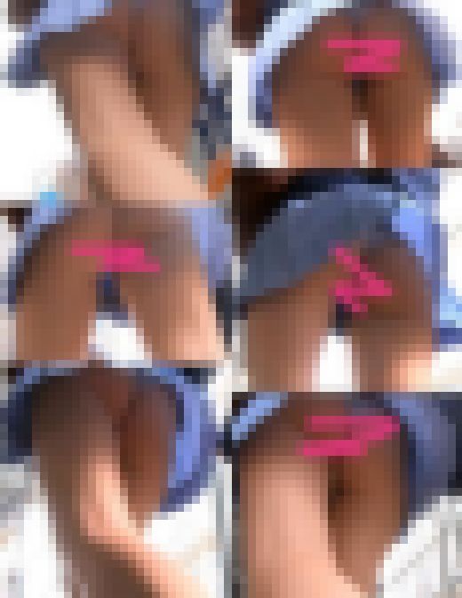 【盗撮!!】JDのキャンパス帰りを狙ってwww街中で逆さ撮り!!　サンプル画像3