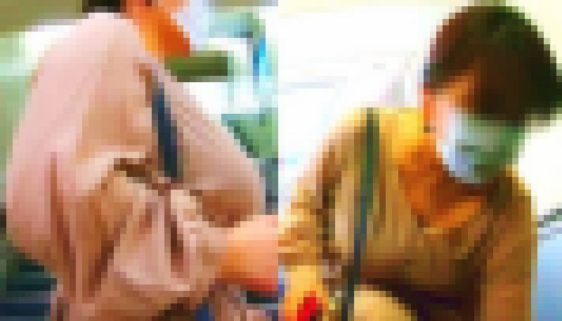 重量感ある爆乳のタプタプっぷりから目が離せないお姉さんに密着取材でございます。 サンプル画像