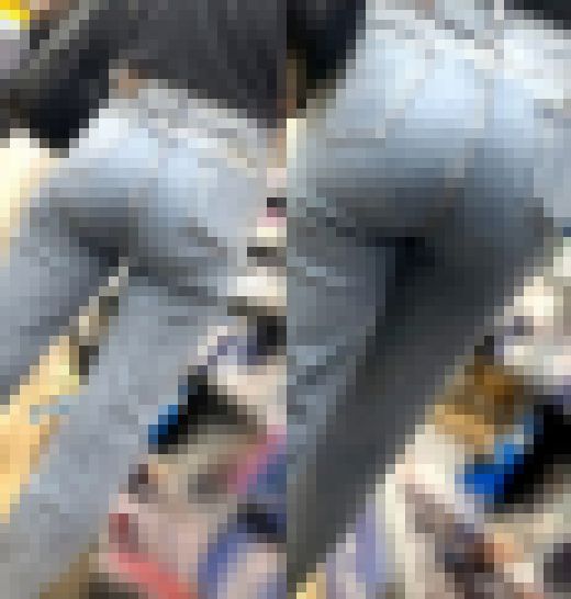 ピチピチのデニム尻4人オムニバス【街中風景055】　サンプル画像2