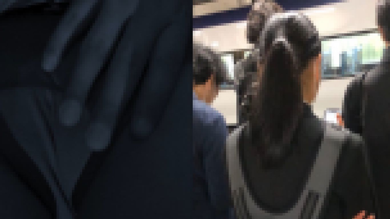 素人痴漢日記４６TRAIN目★落ち着きのないポニテ女子の生態 サンプル画像