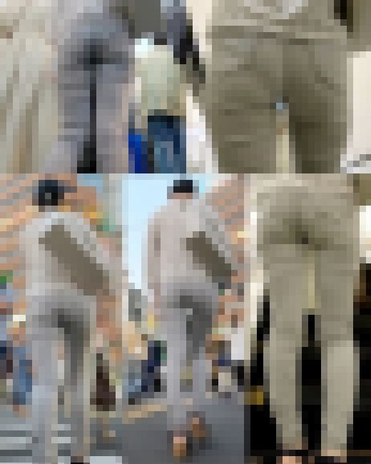 クロッチクッキリお姉さん：ガン見必至なパンティーライン　サンプル画像1