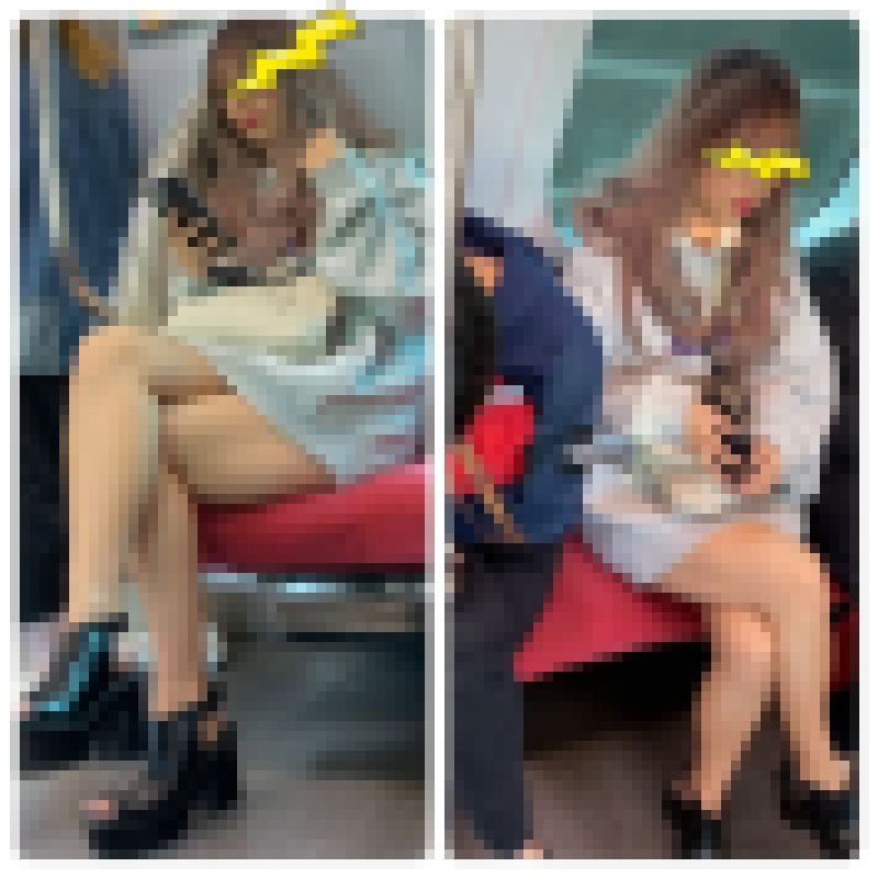 長編シリーズ644 脚を組む美人ギャルお姉さんの対面エロ過ぎる生脚美脚 サンプル画像