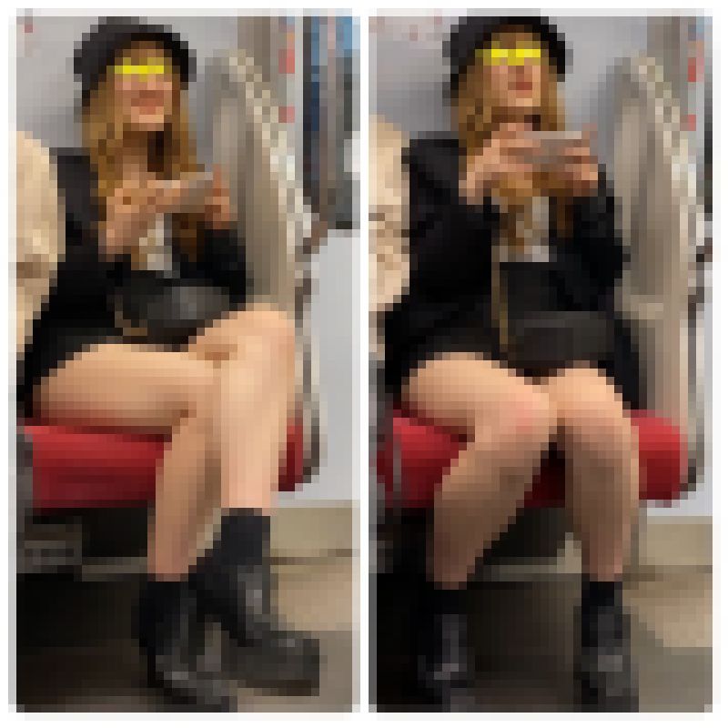 長編シリーズ643 スマホゲームに夢中な脚を組む美人ギャルお姉さんの対面エロ過ぎる生脚美脚 サンプル画像