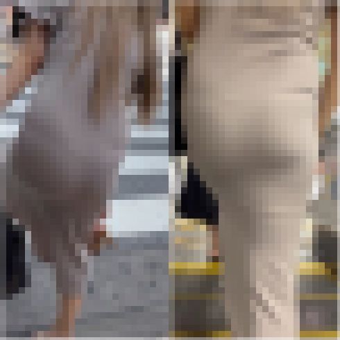 《４K・高画質》「ド派手に主張するTバック　むっちりリブニットワンピ」 サンプル画像