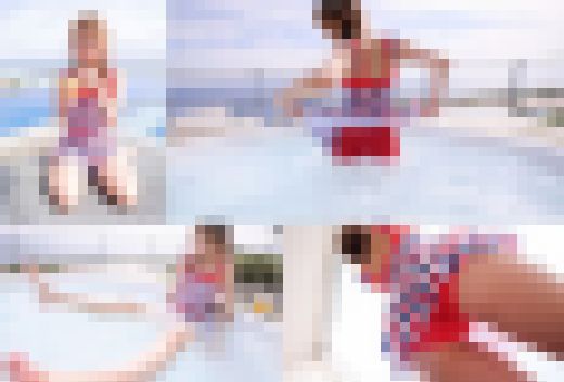 【個人撮影】水着プールデート～中出しハメ撮り 流失　　サンプル画像1