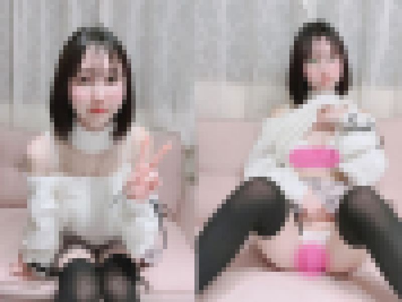 【女子大生】肩出し白ニット【エロ自撮り】 サンプル画像