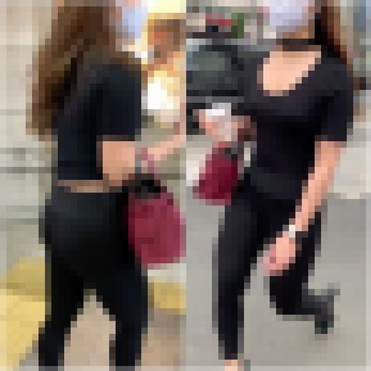 「レギンスで街中を闊歩するプリップリ尻モデル」　サンプル画像2