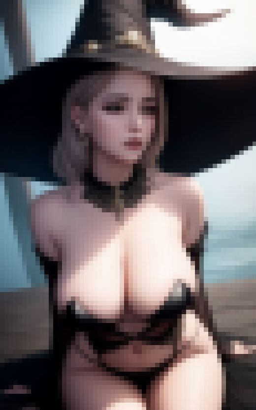 魔法の誘惑：巨乳魔女の魅力　サンプル画像2