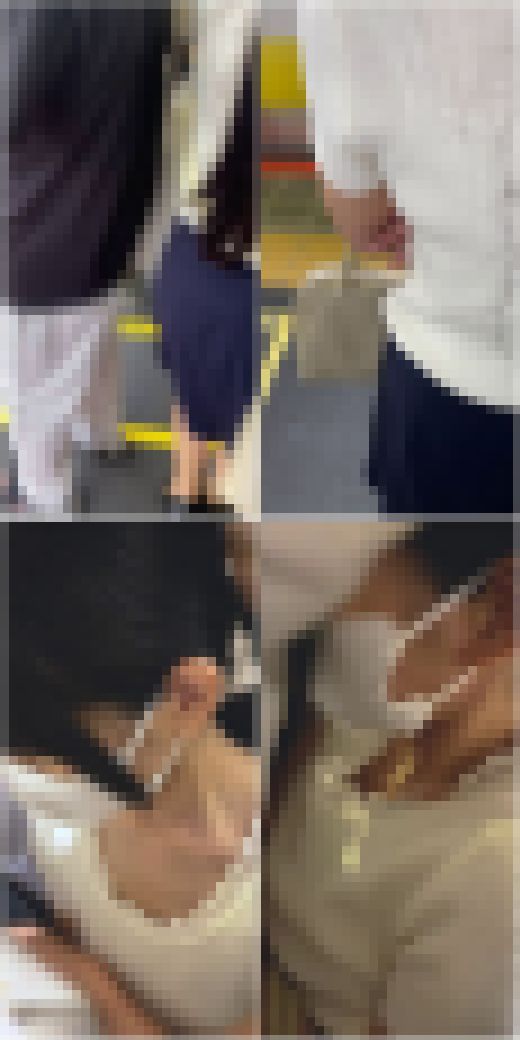 [痴●映像/20代半ば/OL]羽交い絞めで完全抵抗不可。おっぱいモロ出し触り放題 窃触記録映像10(上）　サンプル画像1