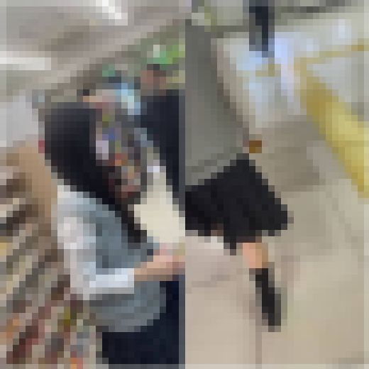 [痴〇映像/黒髪制服K]超密着。埋もれる制服Ｋを大の大人が寄ってたかっておっぱい揉んで乳首コリコリ　サンプル画像1