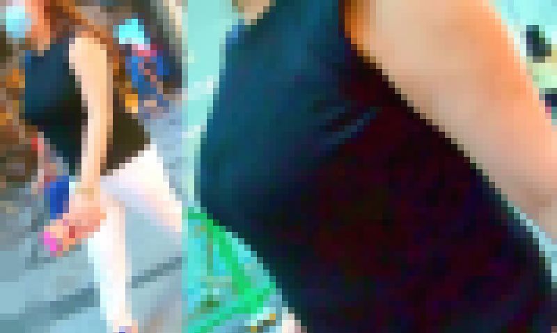No.851目を引く迫力満点巨乳に周囲の乳好きは無視できないお姉さんに密着取材 サンプル画像