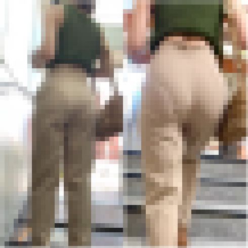 「Day2・極上OLのプリ尻ハイウエストパンツ姿」 サンプル画像
