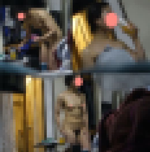 美女がノースリーブに下はノーパン。陰毛丸出しという凄いシチュエーション　サンプル画像3