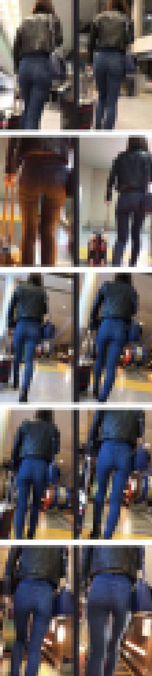 Raa19@スキニーデニム(後編)『立ち止まればP線！歩けばヒゲシワ！死角無し超絶美尻！』　サンプル画像3