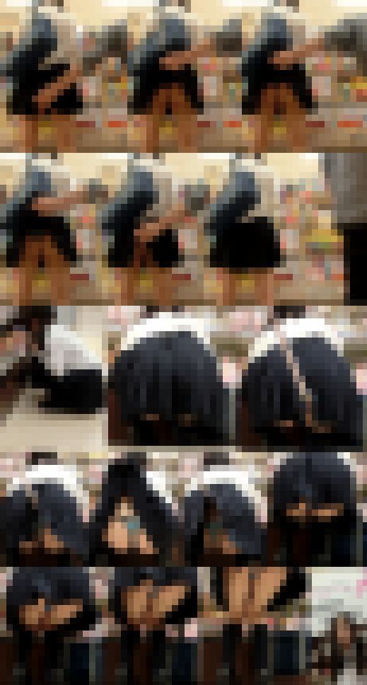 【鬼畜スカートめくりvol19】めくりモロバレ・逆さ撮り・危険な連続めくり盗撮動画　サンプル画像2