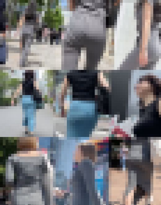 【通スピ&スロー】色っぽいセレブ奥様、金髪ヤングのワンピ様など、着衣お尻様3人MIX! サンプル画像1